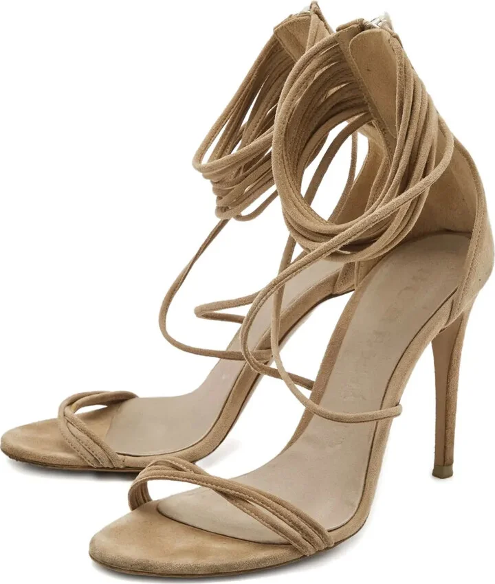 100mm Strapped Heeled Sandals - Image 2