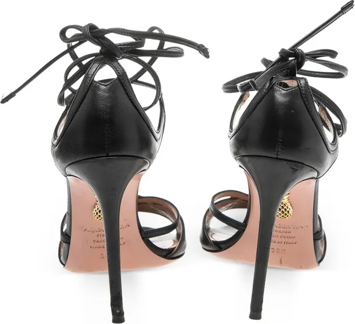 100mm Strappy Open-Toe High-Heeled Sandals - Image 3