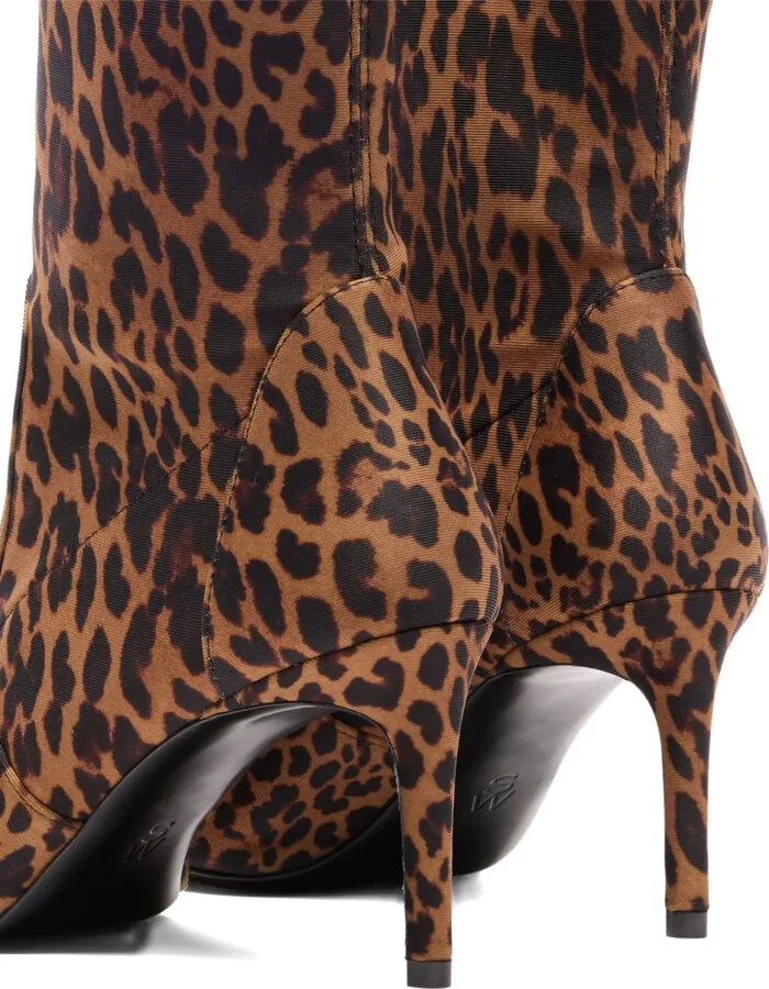 100mm Stuart Power leopard-print boots - Image 3