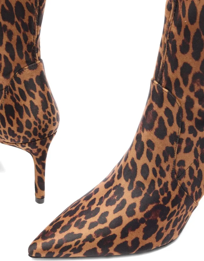 100mm Stuart Power leopard-print boots - Image 4