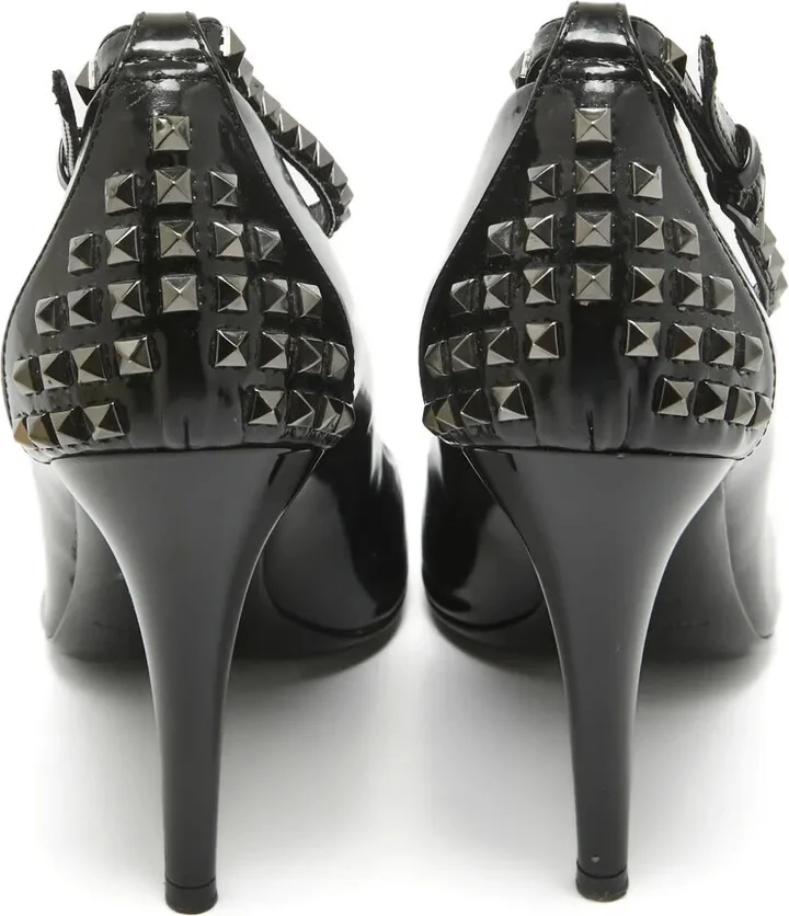 100mm Studded Peep-Toe Pumps - Image 3
