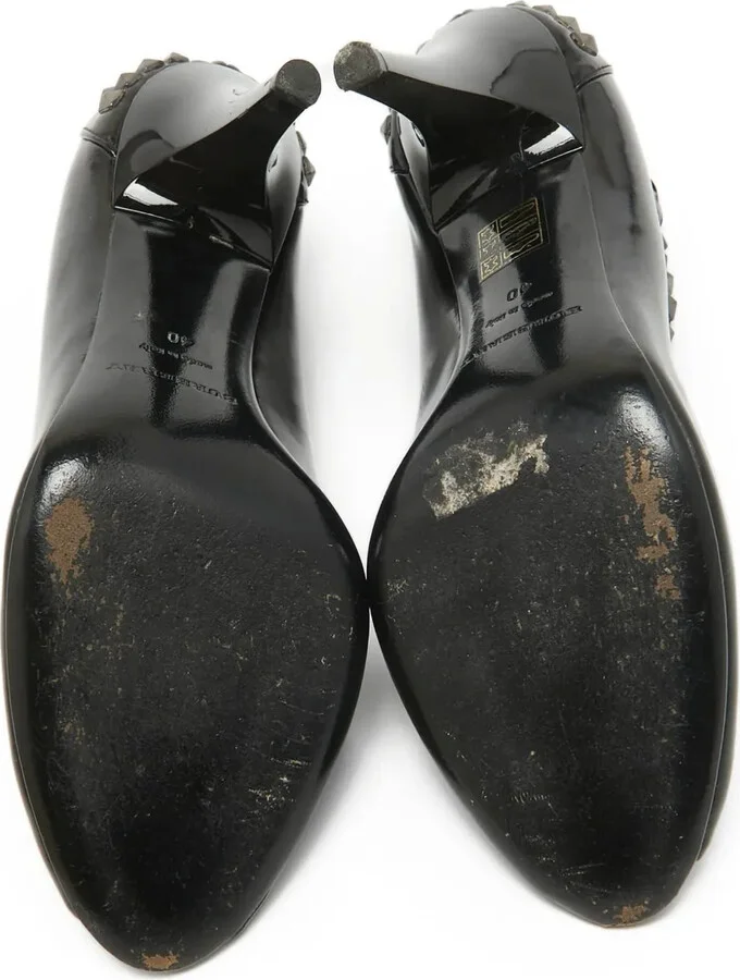 100mm Studded Peep-Toe Pumps - Image 4