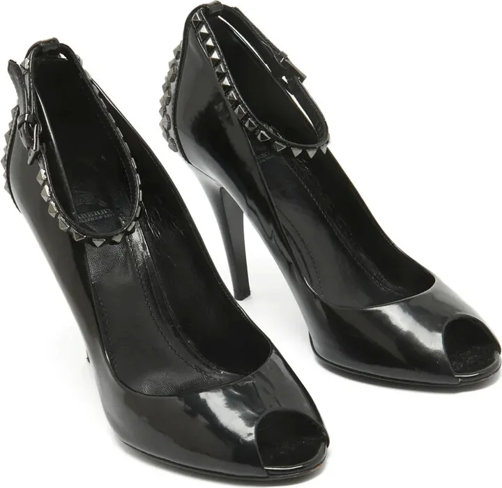 100mm Studded Peep-Toe Pumps - Image 5