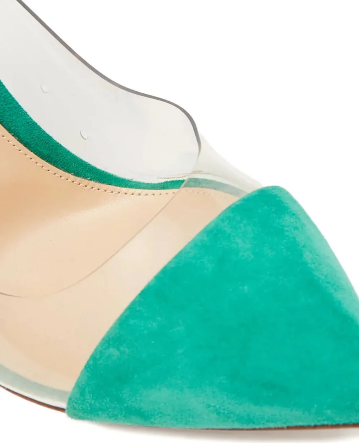100mm Suede Clear Pumps - Image 4
