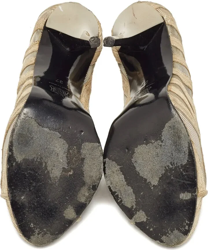100mm Suede Heeled Pumps - Image 4