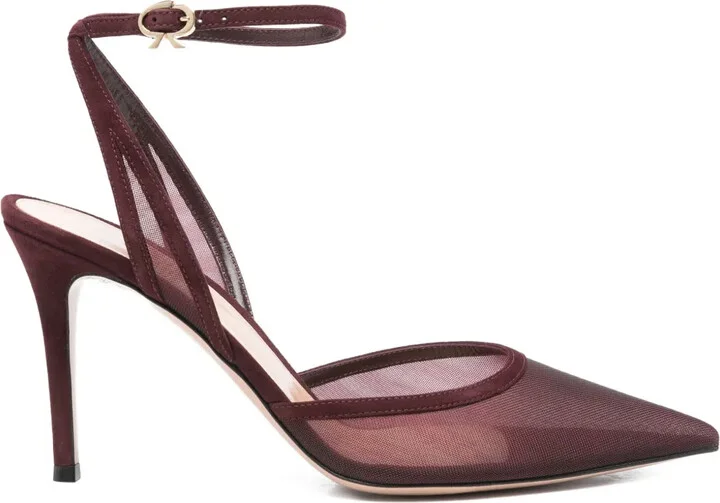 100mm Suede Heeled Pumps