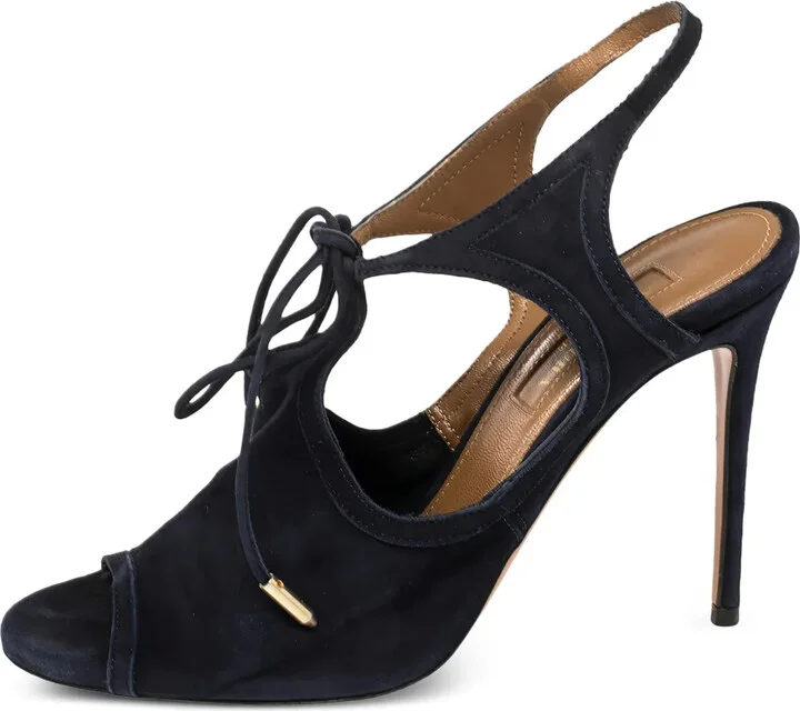 100mm Suede Heeled Sandals