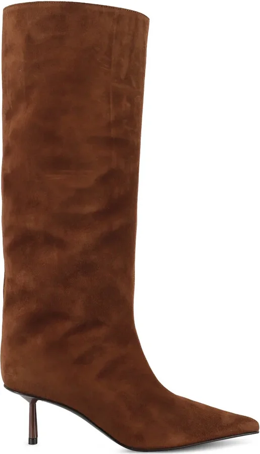 100mm Suede Knee-High Boots