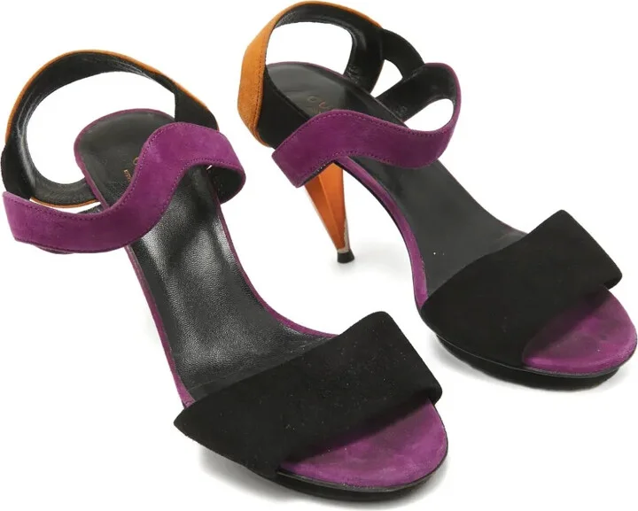 100mm Suede Platform Sandals - Image 2