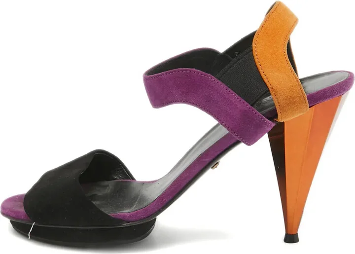100mm Suede Platform Sandals