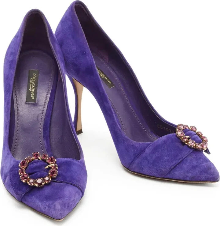 100mm Suede Pointed-Toe Pumps - Image 2
