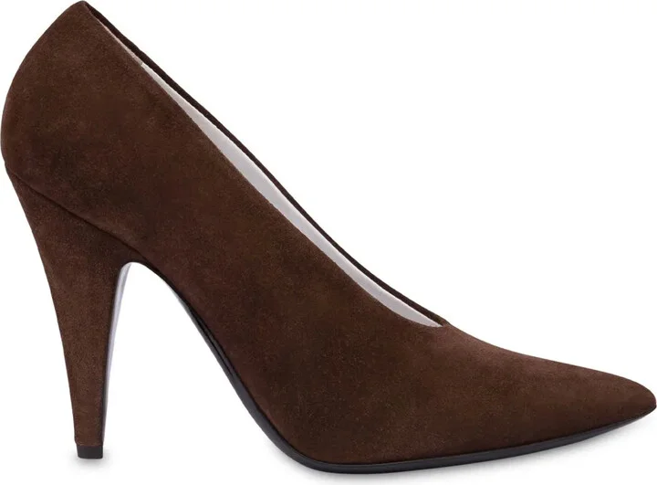 100mm Suede Pumps