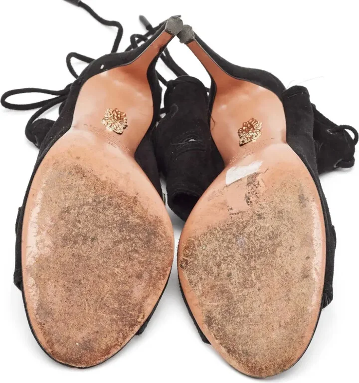 100mm Suede Sandals - Image 5