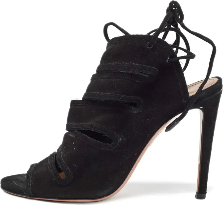 100mm Suede Sandals