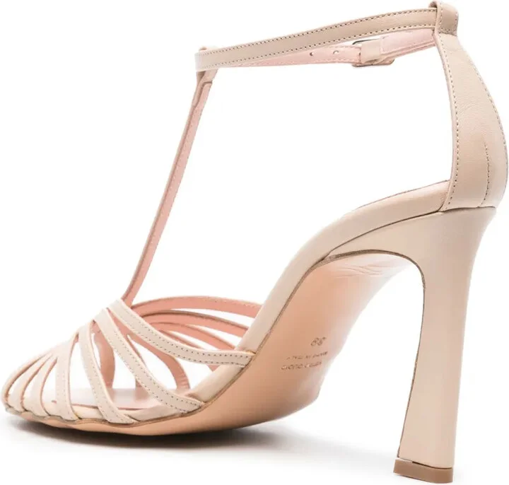 100mm T-bar strappy sandals - Image 3