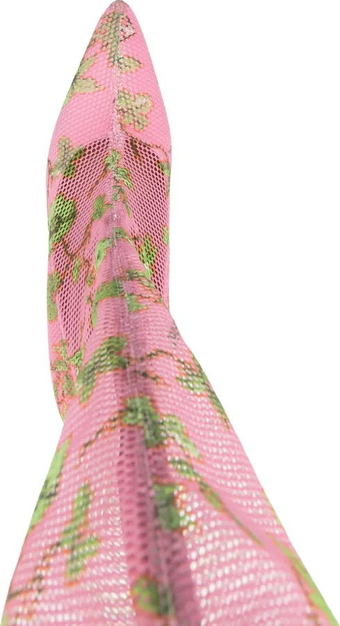 100mm Thigh-High Mesh Boots - Image 4