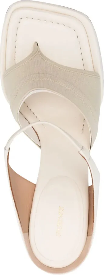 100mm Thong-Strap Leather Sandals - Image 4