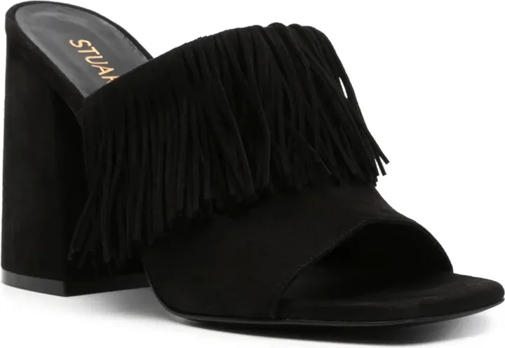 100mm Tia Fringe sandals - Image 2