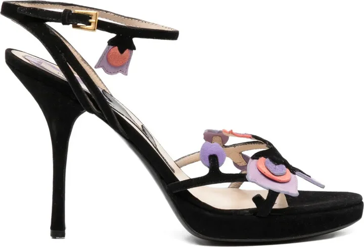 100mm Tulip Strap sandals