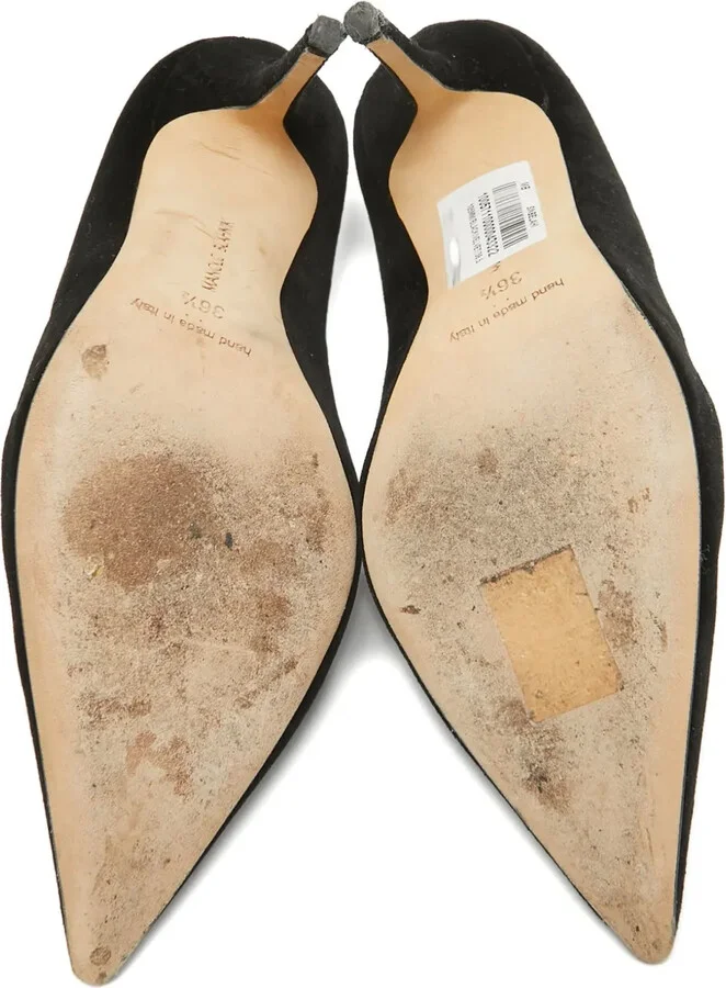 100mm Velvet Pointed-Toe Pumps - Image 4