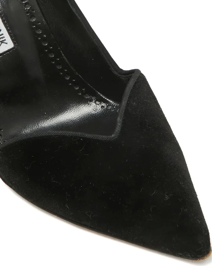 100mm Velvet Pointed-Toe Pumps - Image 5