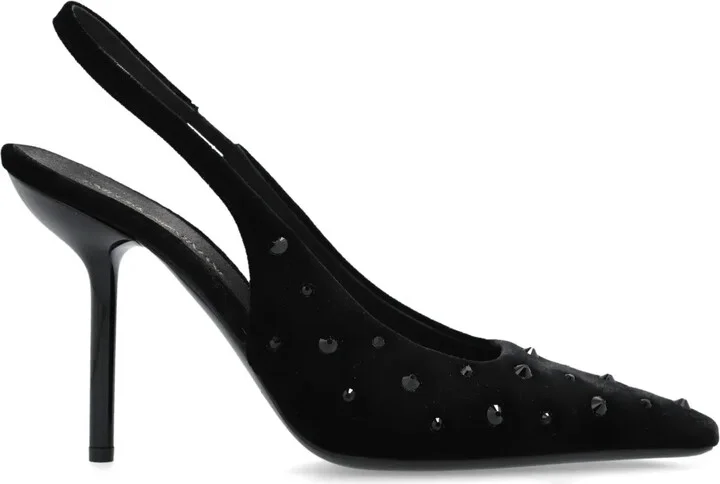 100mm Velvet Pumps