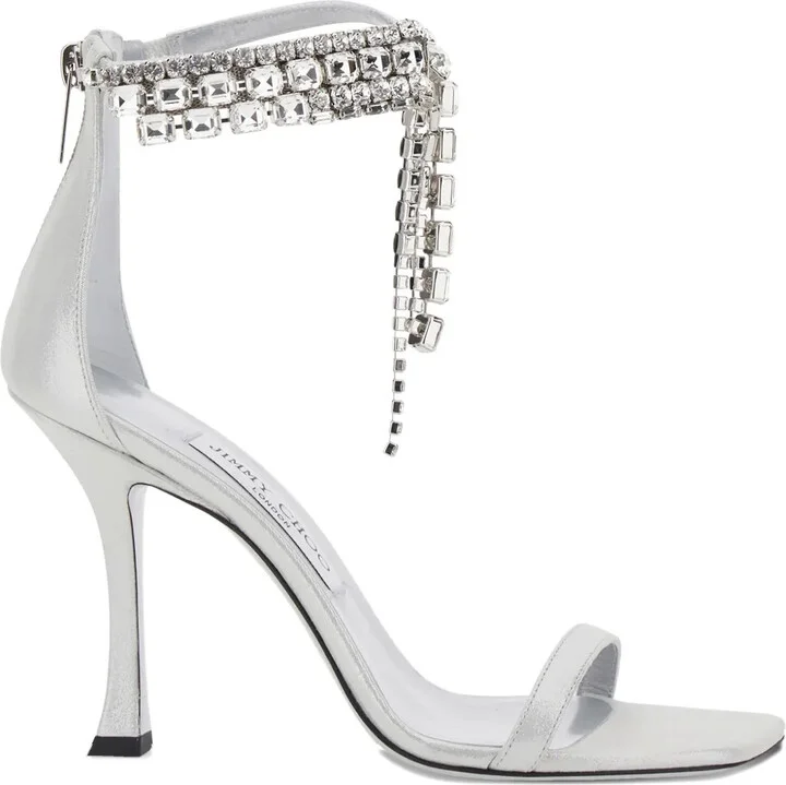 100mm Verity crystal-embellished sandals
