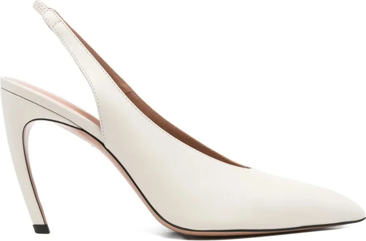 100mm Viper slingback pumps