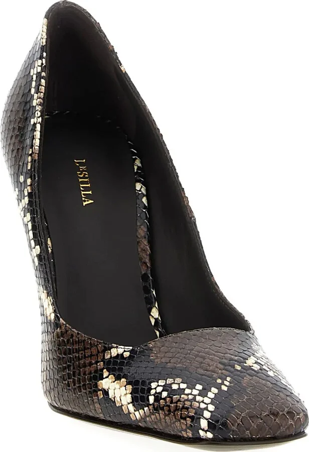 100mm Vittoria python-print pumps - Image 2