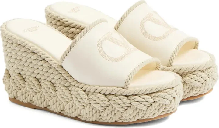 100mm VLogo Torchon sandals - Image 2