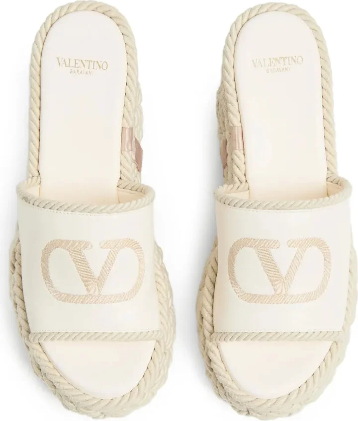 100mm VLogo Torchon sandals - Image 4