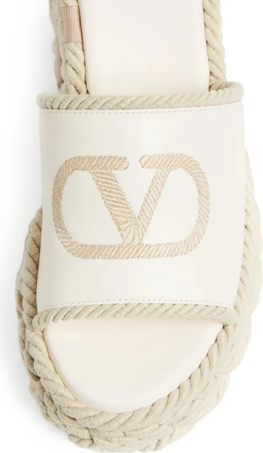 100mm VLogo Torchon sandals - Image 5