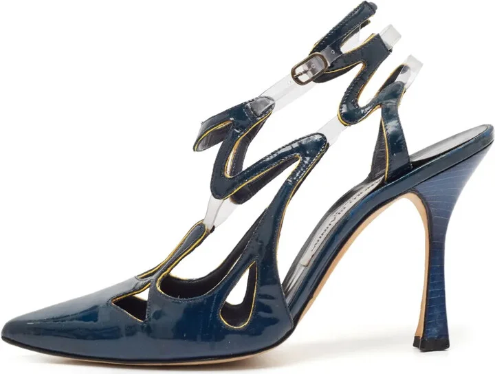 100mm Wave-Pattern Pumps