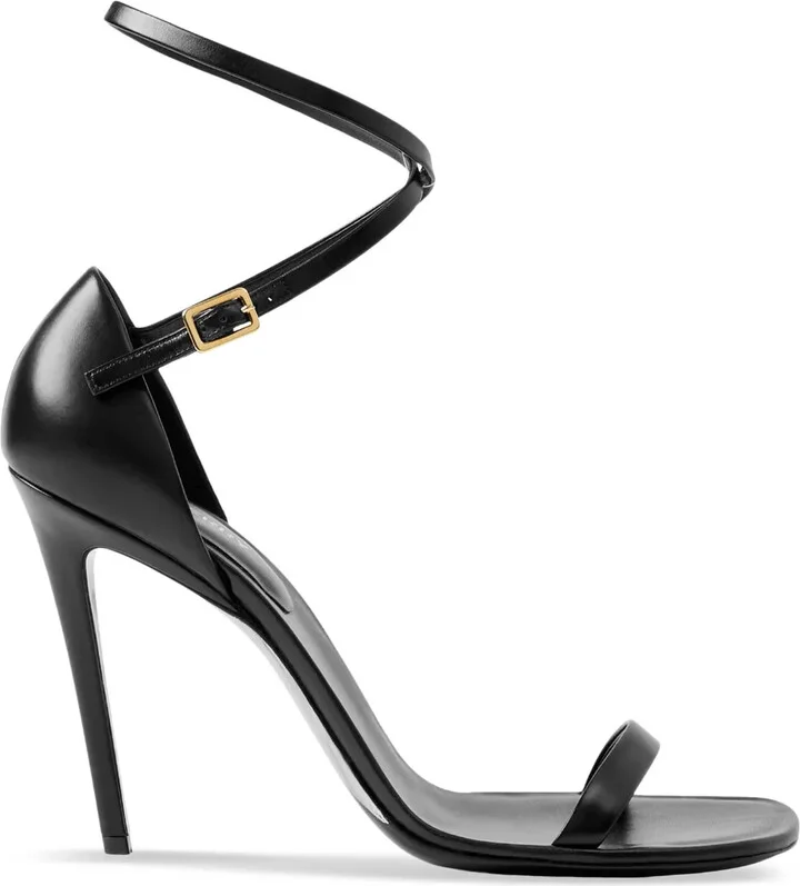 100mm Wrap-Around Leather Sandals