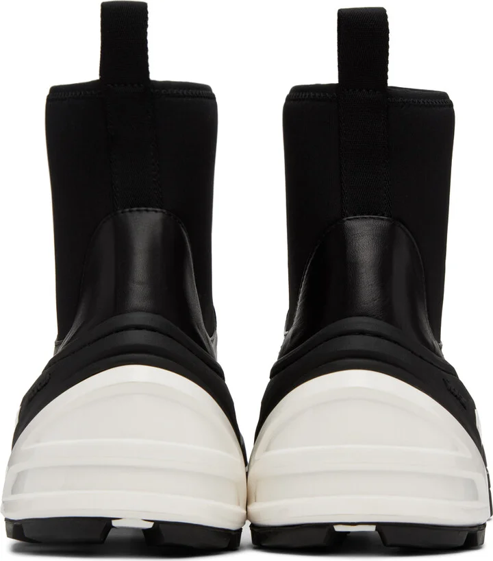 1017 ALYX 9SM Black Leather Mid Chelsea Boots - Image 2