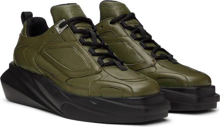 1017 ALYX 9SM SSENSE Exclusive Khaki Mono Hiking Sneakers - Image 4