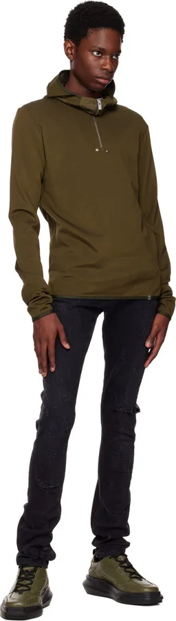 1017 ALYX 9SM SSENSE Exclusive Khaki Mono Hiking Sneakers - Image 5