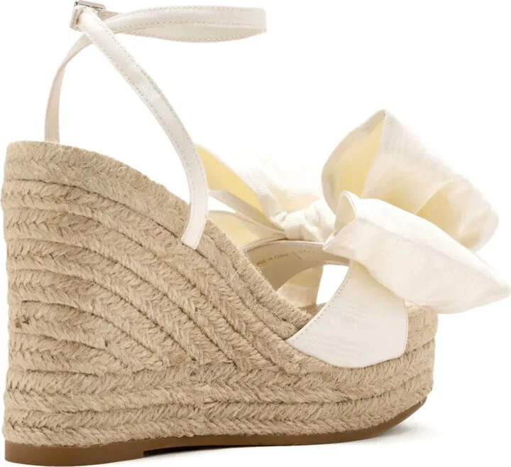 102mm Angelina bow-detail wedge espadrille - Image 3