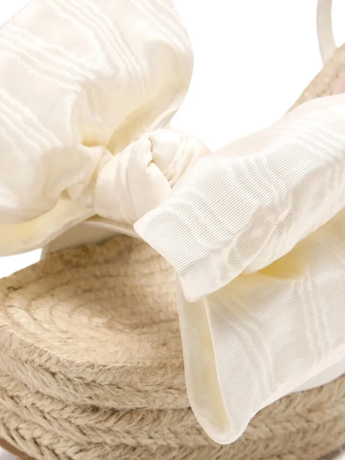 102mm Angelina bow-detail wedge espadrille - Image 4