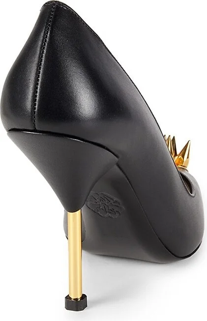 102MM Studded Leather Pumps - Image 3