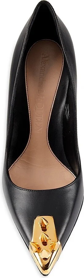 102MM Studded Leather Pumps - Image 5