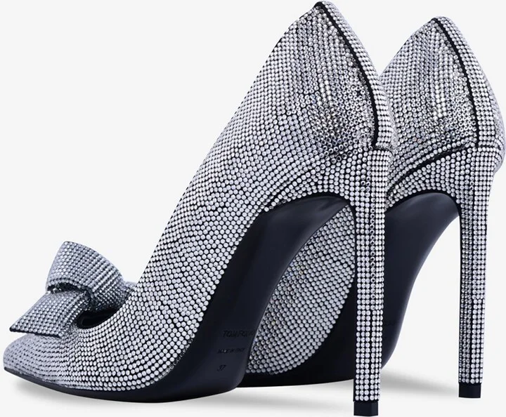 105 Crystal-Embellished Bow Pumps - Image 2