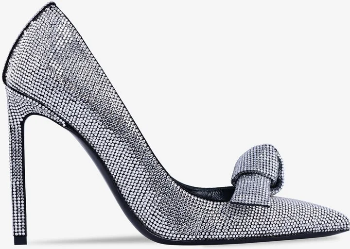105 Crystal-Embellished Bow Pumps