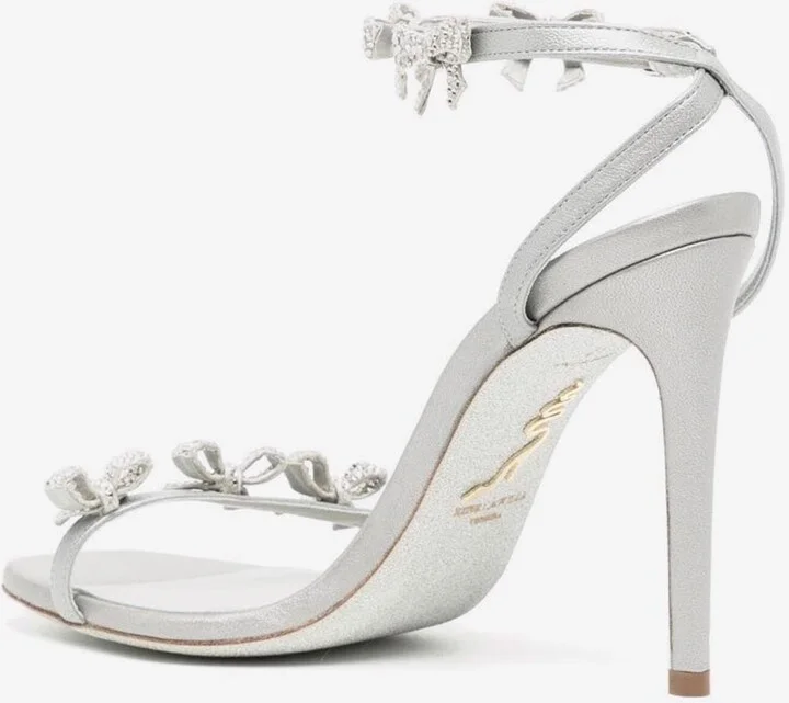 105 Crystal-Embellished Bows Sandals - Image 2