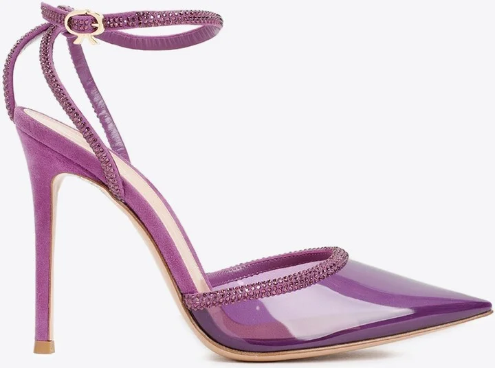 105 Crystal Embellished Pointed Pumps