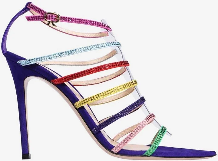 105 Crystal Embellished Sandals