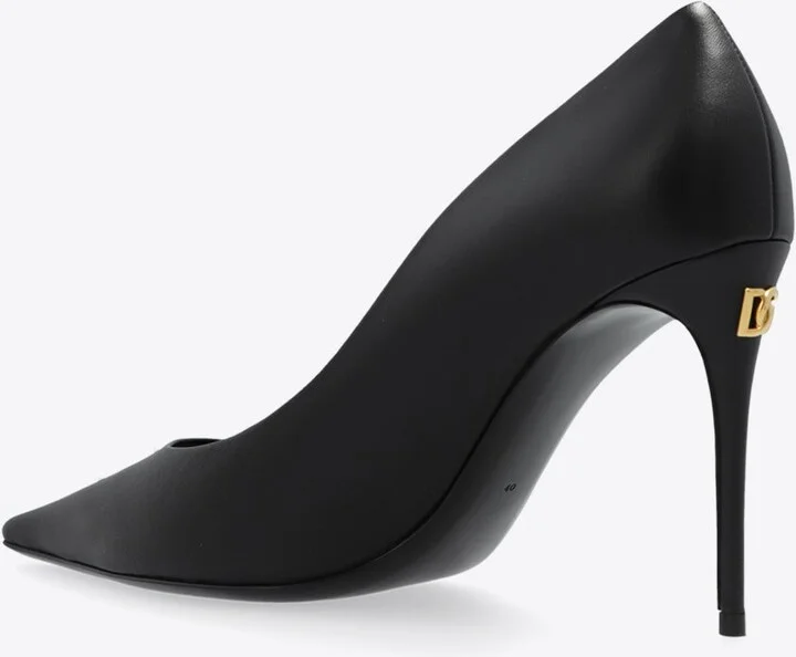 105 DG-Logo Leather Pumps - Image 2