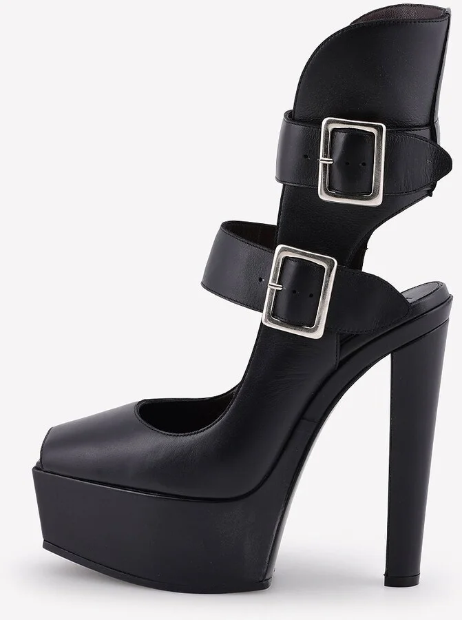 105 Double-Buckle Platform Boots - Image 2