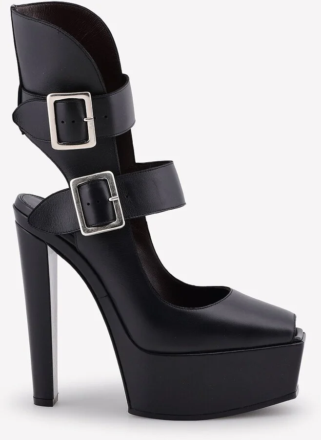 105 Double-Buckle Platform Boots