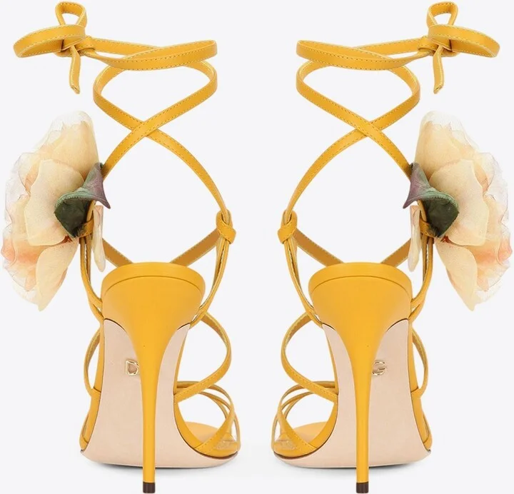 105 Keira Rose-Applique Sandals - Image 2